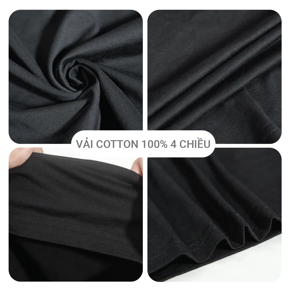 Vải Cotton 100% 4 chiều