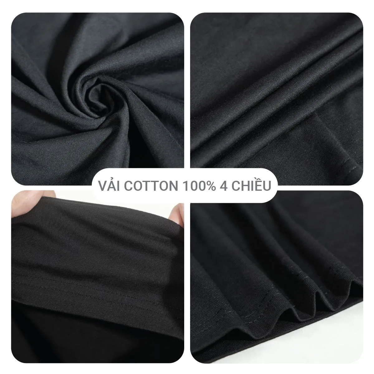 Vải Cotton 100% 4 chiều