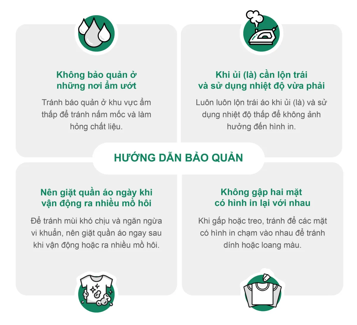 Hướng dẫn bảo quản