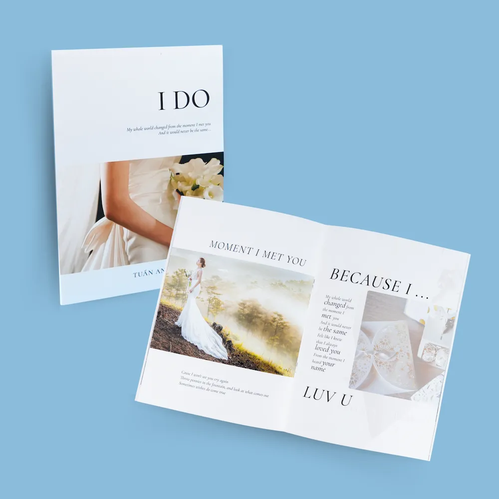 Photobook bấm kim giữa