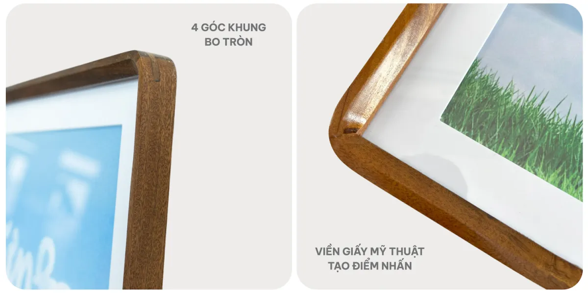 Đặc điểm khung gỗ bo tròn