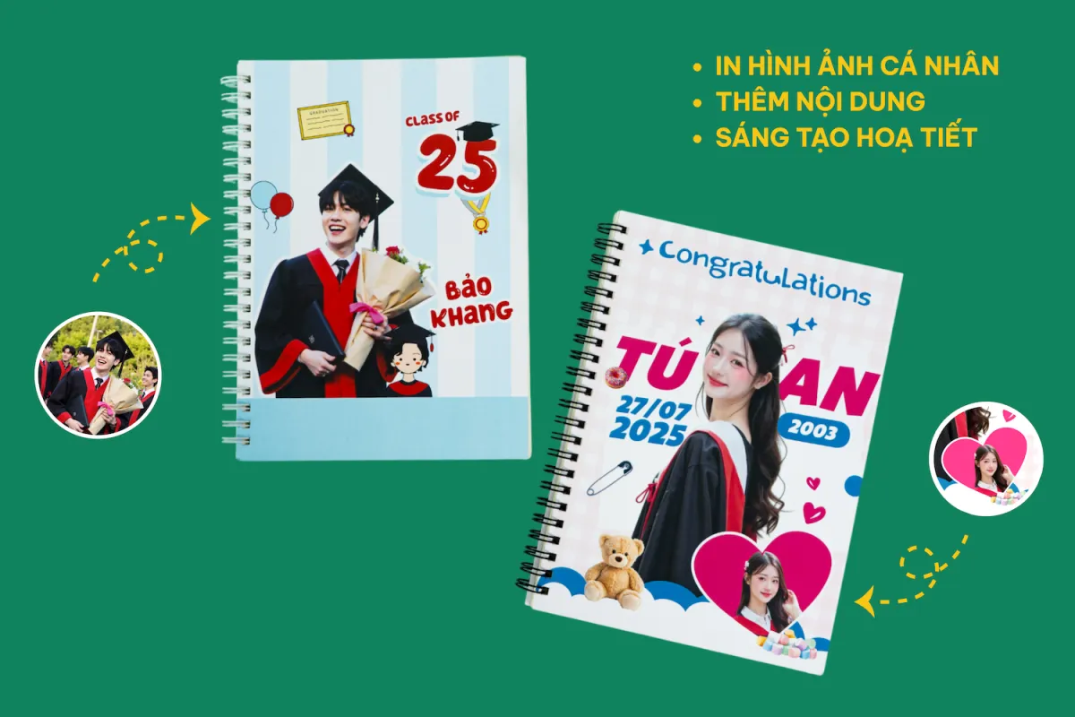 Bìa sổ cứng cáp, cá nhân hoá