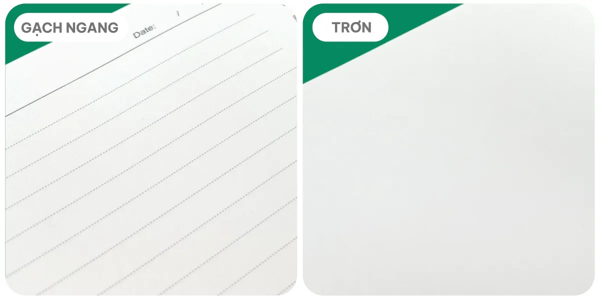 Thiết kế ruột sổ thông dụng