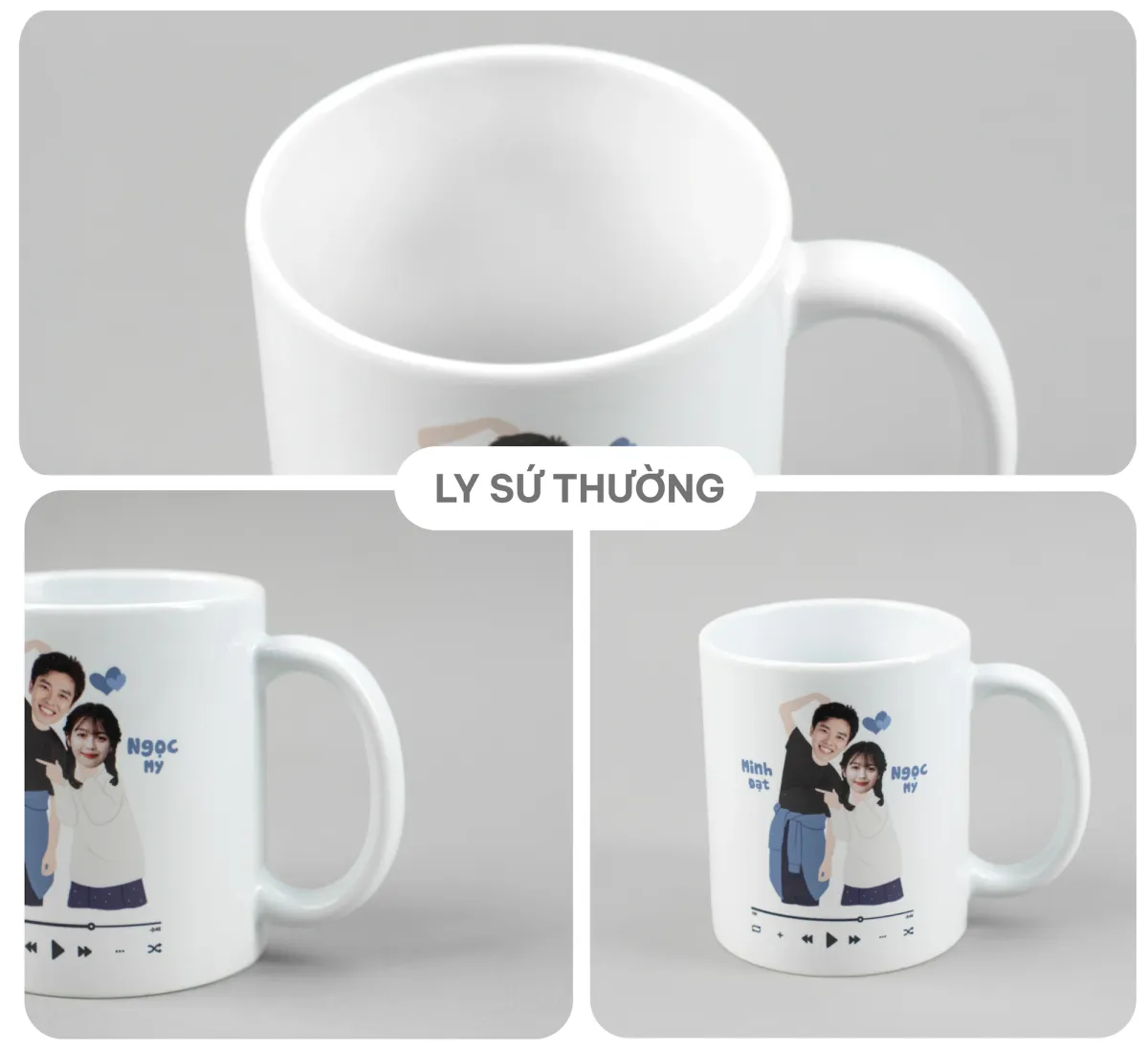 Đặc điểm Ly sứ thường
