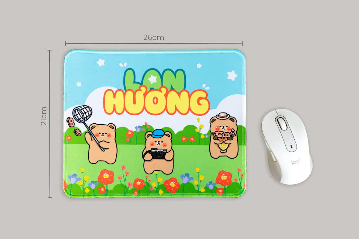 Kích thước tấm lót chuột