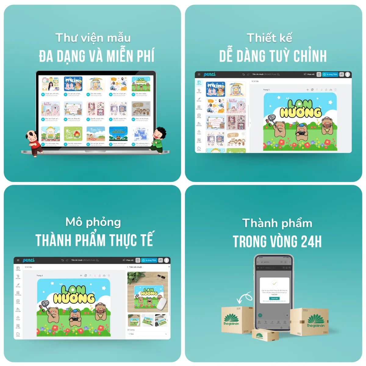 Tự thiết kế qua công cụ Penci