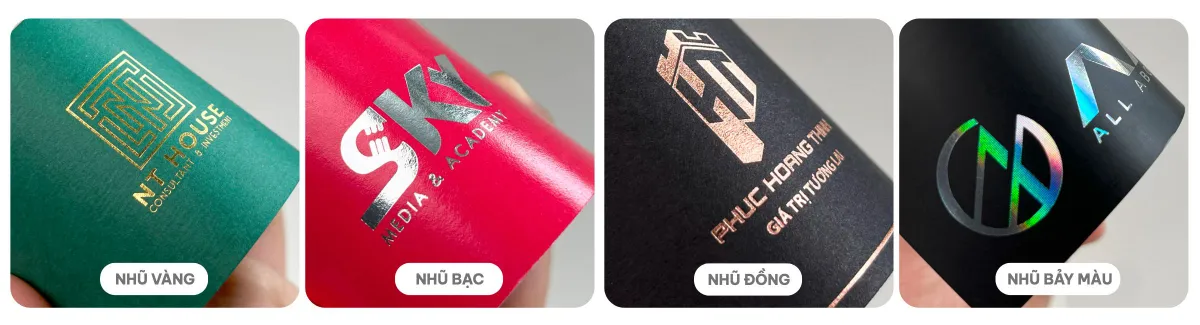 Danh thiếp ép kim