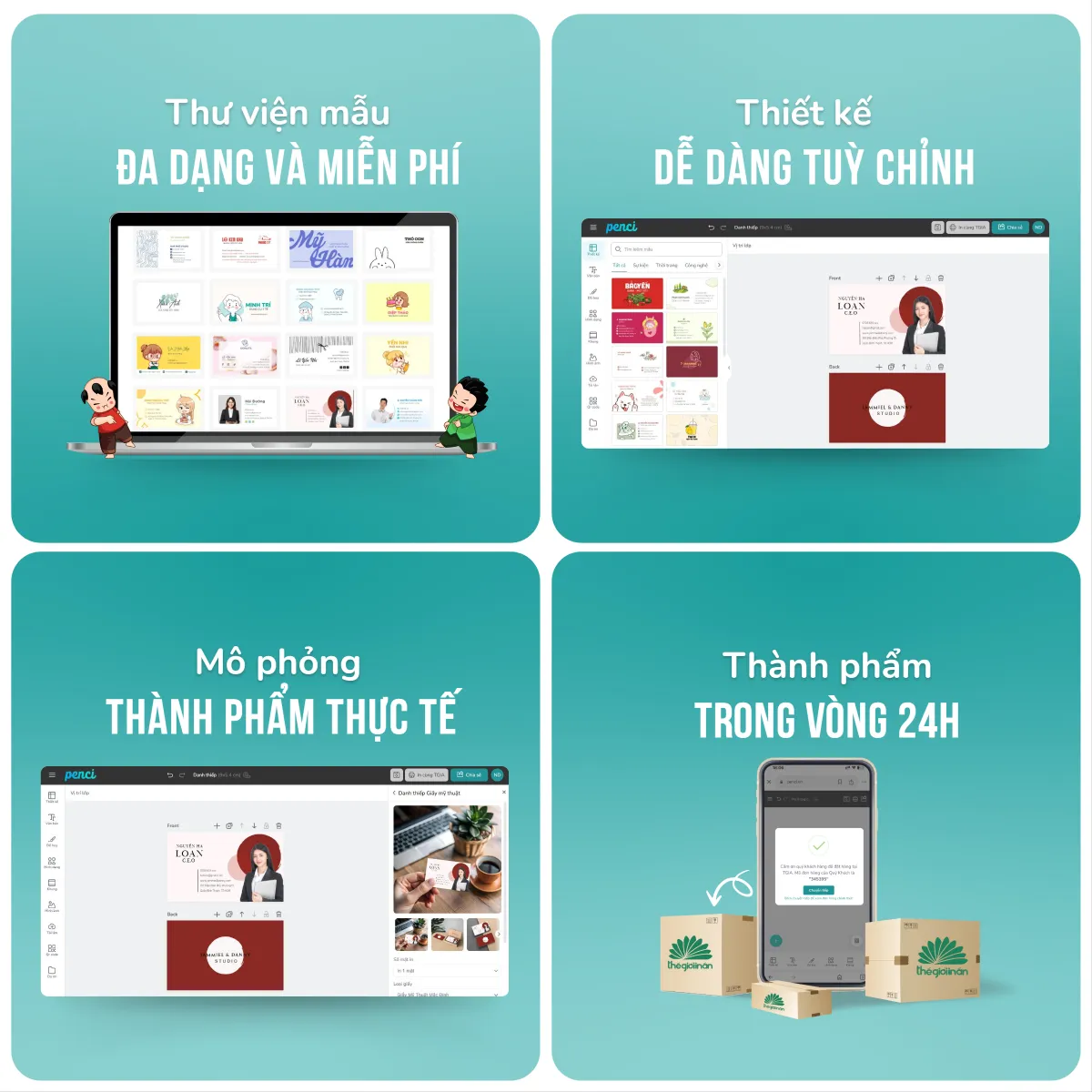 Tự thiết kế qua công cụ Penci