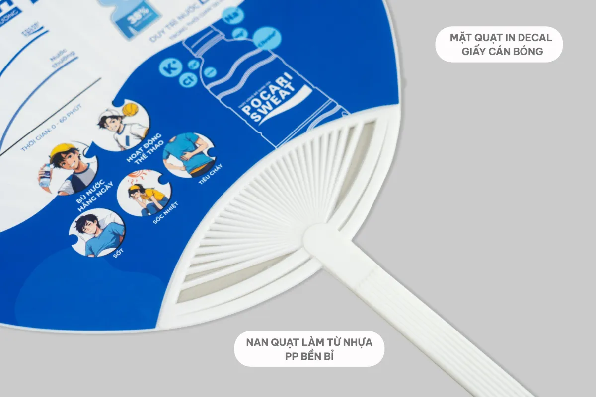 Đặc điểm Quạt nhựa cầm tay