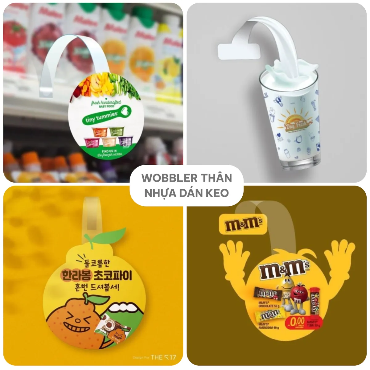 Wobbler thân nhựa dán keo (Suppo)