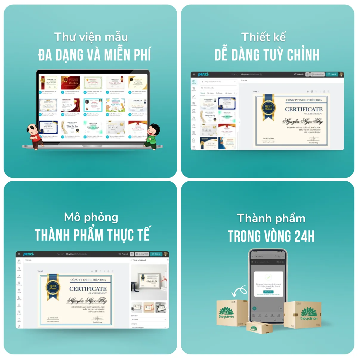 Tự thiết kế qua công cụ Penci