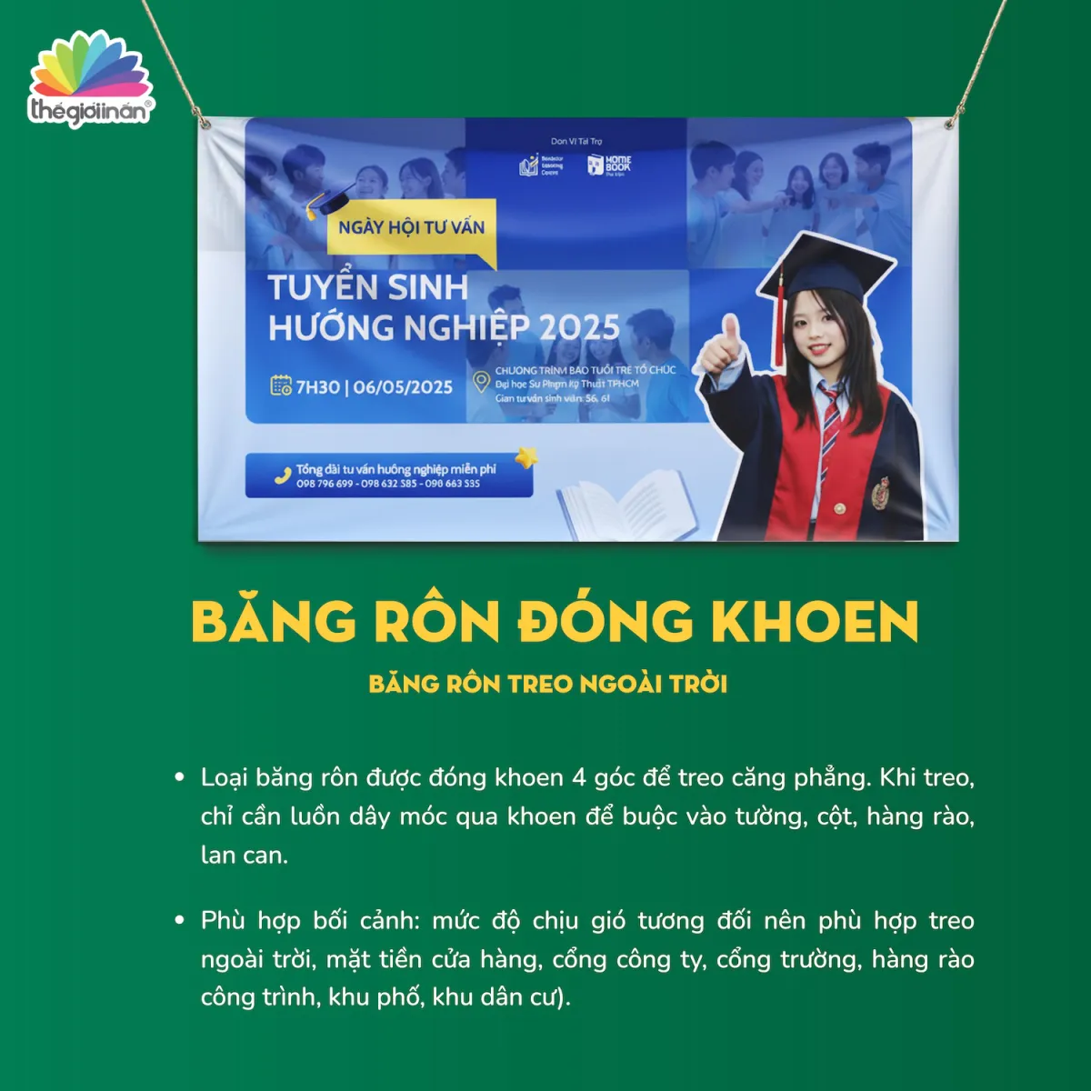 Băng rôn đóng khoen