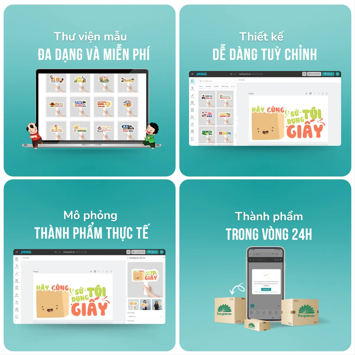 Tự thiết kế qua công cụ Penci