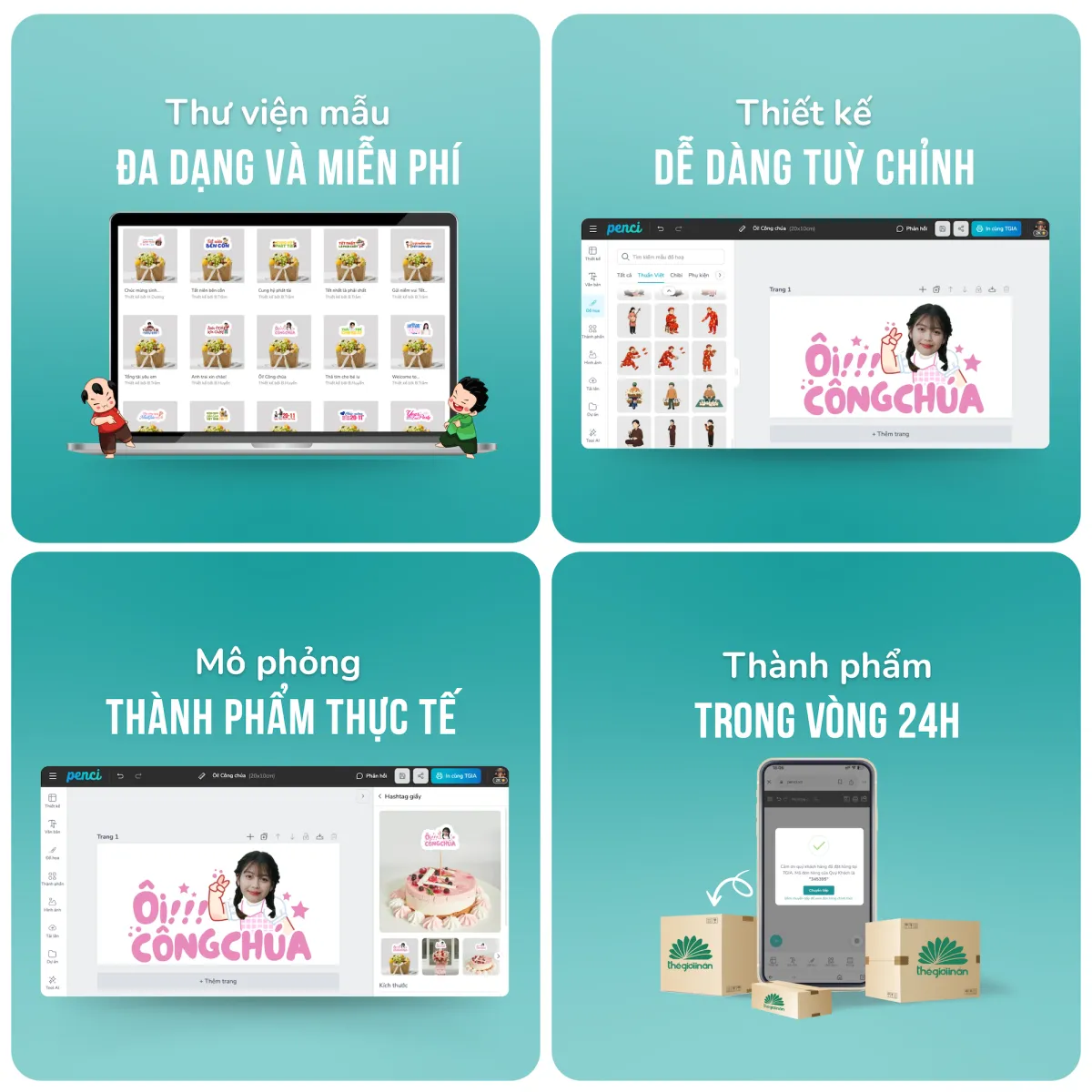 Tự thiết kế qua công cụ Penci
