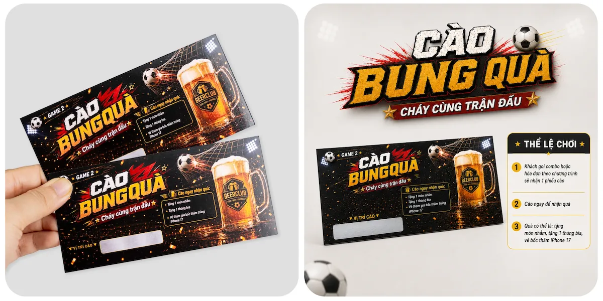 Đặc điểm Phiếu quà tặng phủ cào