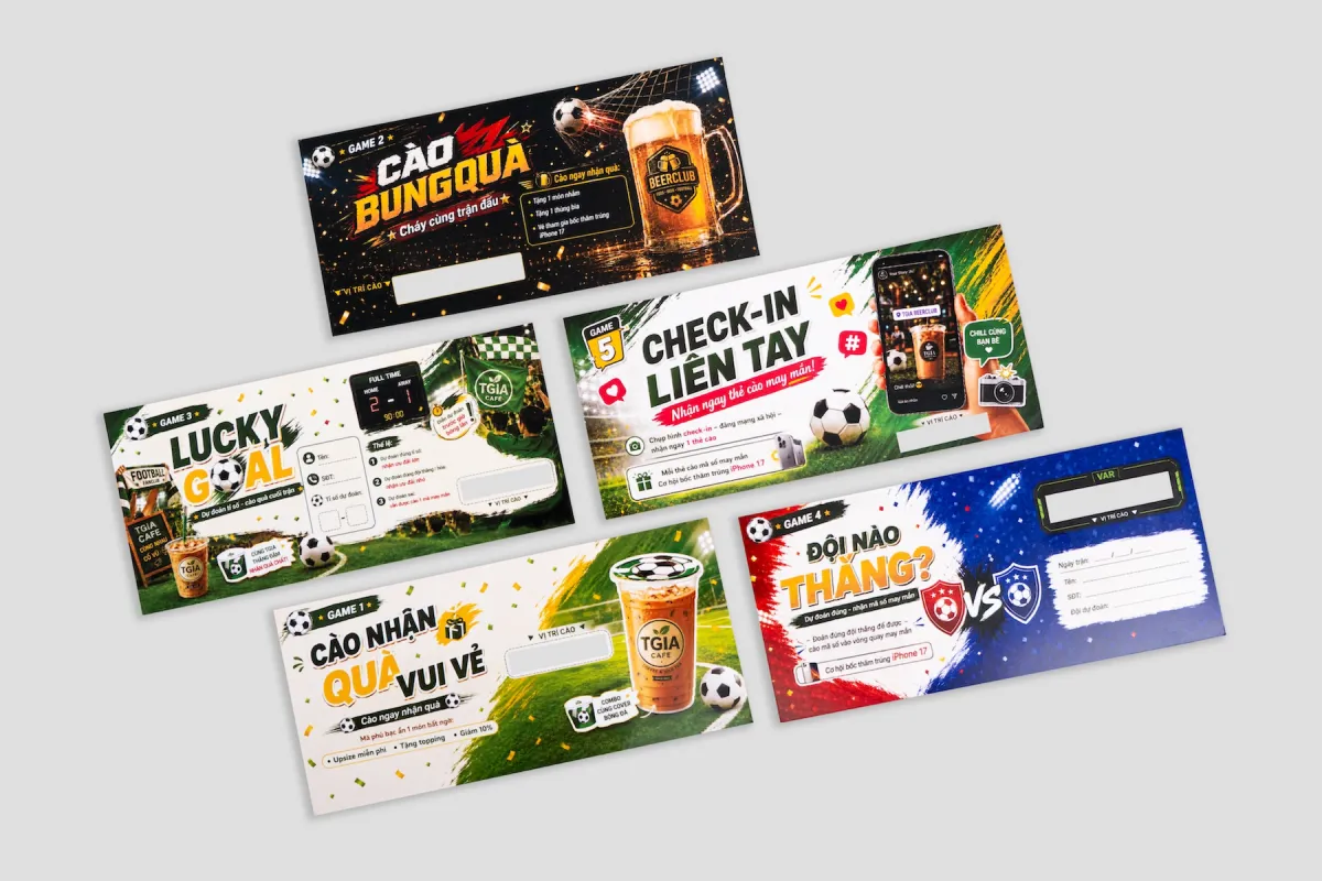 Ứng dụng Phiếu quà tặng phủ cào