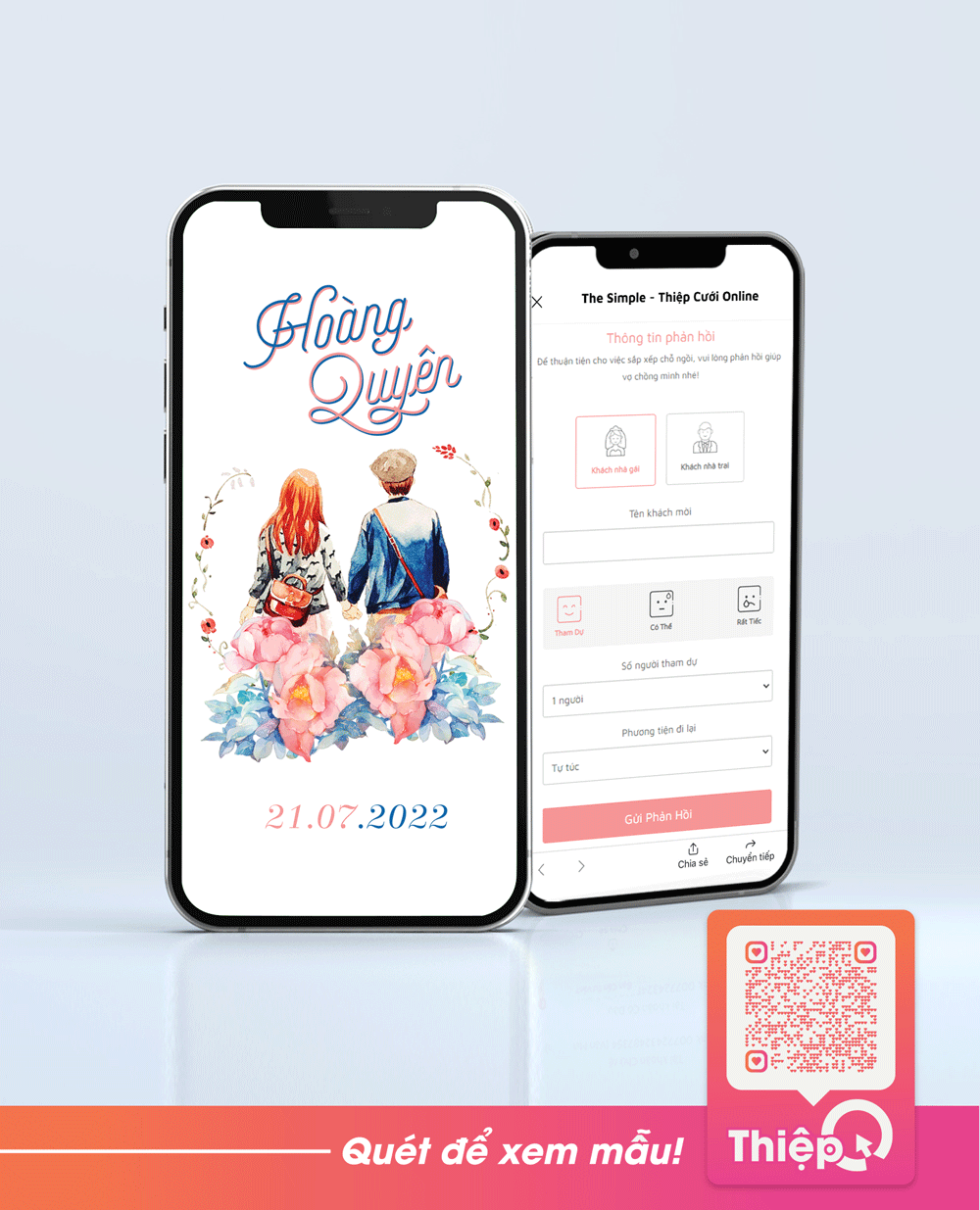 在线请柬 - Nắm Lấy Tay Anh - RSVP迷你婚礼网站，数字婚礼邀请函