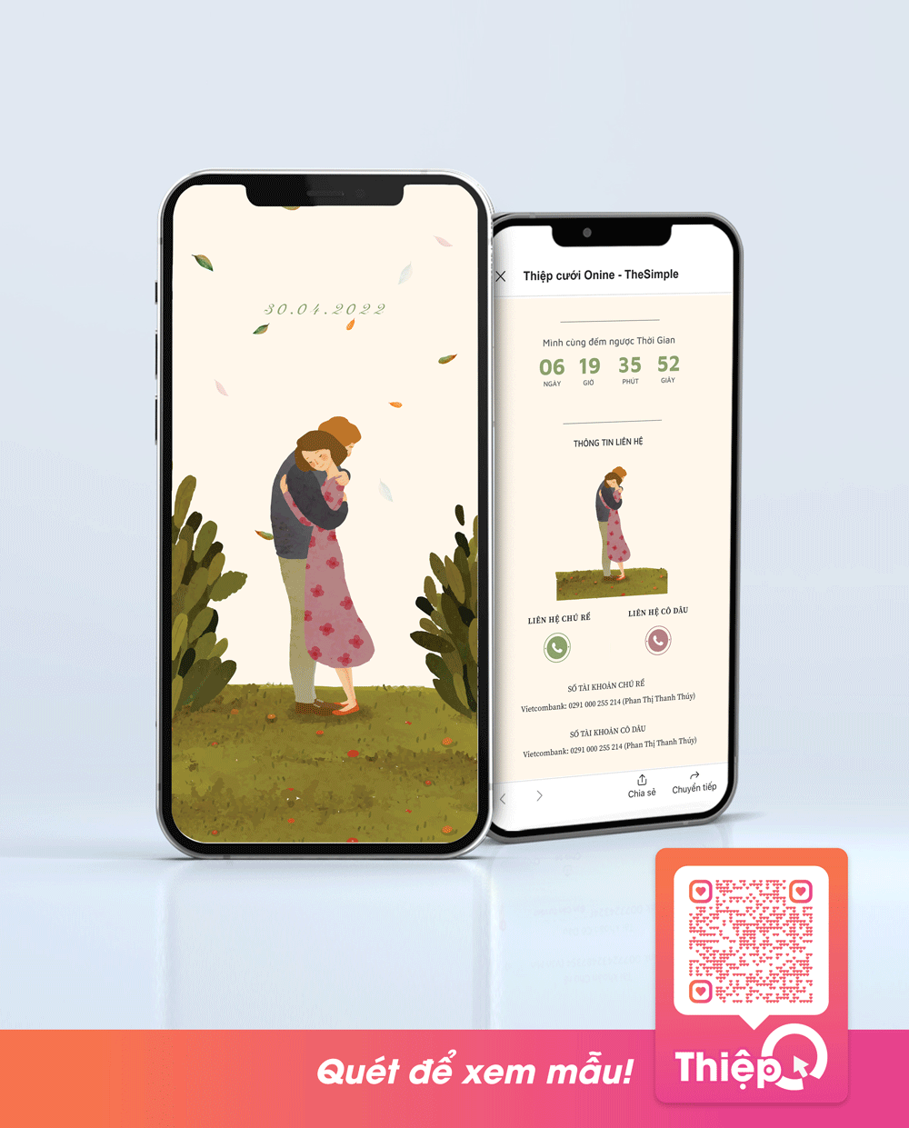 Thiệp cưới Online - The Notebook - Mini Wedding Website with RSVP, Digital Wedding Invitation
