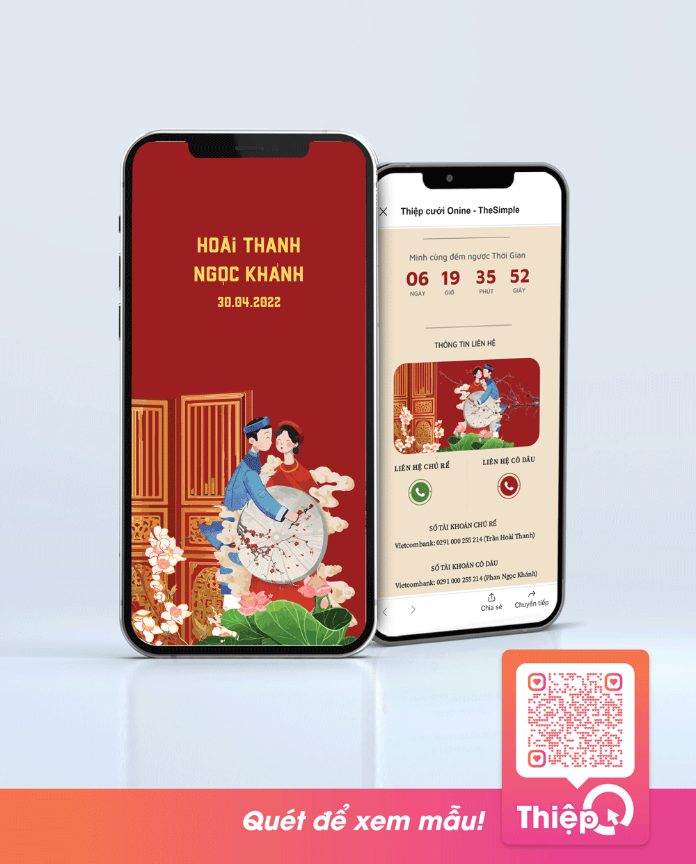 在线请柬 - Phu Thê - RSVP迷你婚礼网站，数字婚礼邀请函