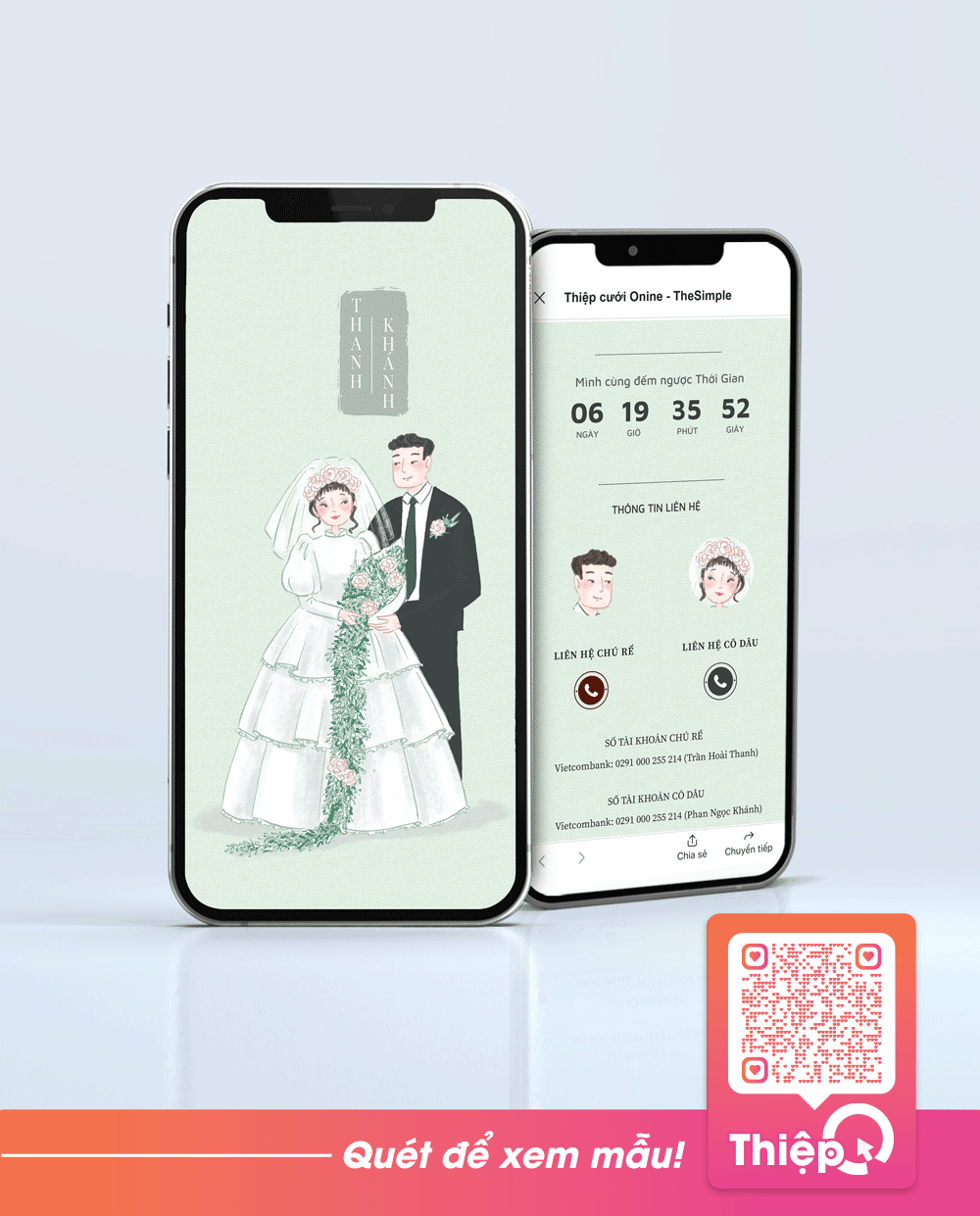 在线请柬 - Nhân Duyên - RSVP迷你婚礼网站，数字婚礼邀请函